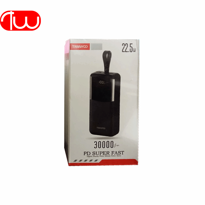 پاور بانک ترانیو مدل TRANYOO T-K08 Power Bank 30000 MAH