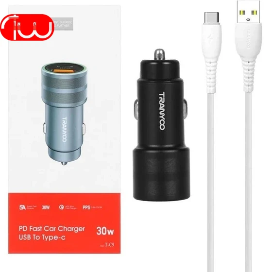آداپتور شارژر فندکی ترانیو TRANYOO T-C9 20W