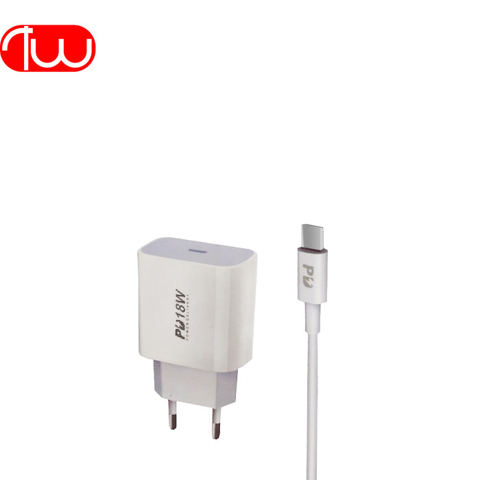 آداپتور شارژر ترانیو TRANYOO T-P12 18W Type C To Lightning