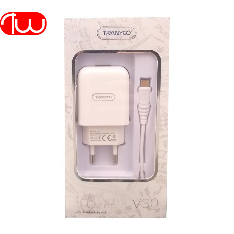 آداپتور شارژر ترانیو TRANYOO T-V30 IPhone 2 In 1