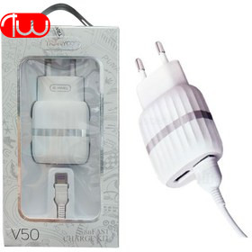 آداپتور شارژر ترانیو TRANYOO T-V50 IPhone 2 In 1