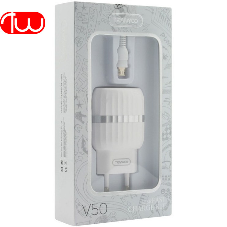 آداپتور شارژر ترانیو TRANYOO T-V50 IPhone 2 In 1