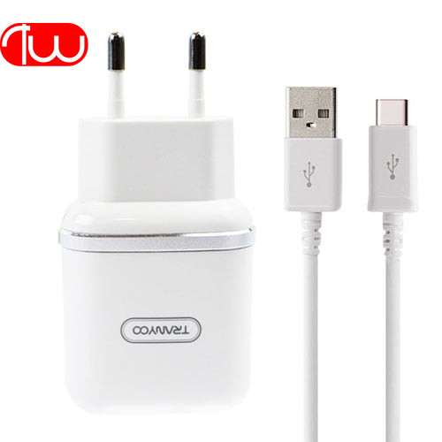 آداپتور شارژر ترانیو TRANYOO T-V60 IPhone 2 In 1
