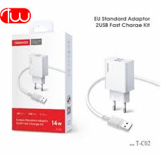 آداپتور شارژر + کابل ترانیو TRANYOO T-C02 14W- Micro