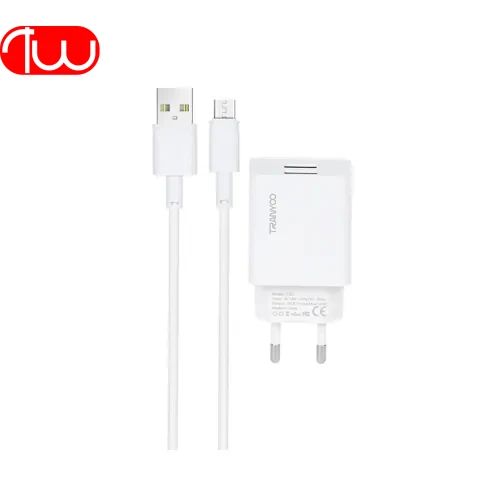 آداپتور شارژر + کابل ترانیو TRANYOO T-C02 14W- Micro