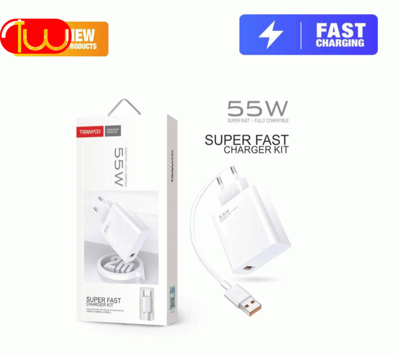 آداپتور شارژر 55 وات ترانیو TRANYOO T-EU3 55W