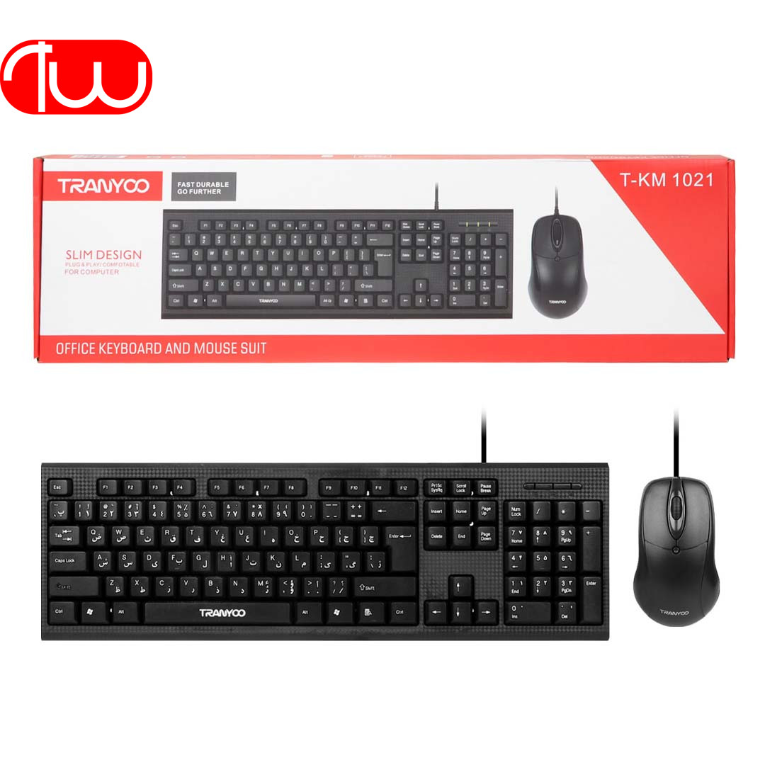 کیبورد و موس وایرلس ترانیو مدل TRANYOO T-KM1021