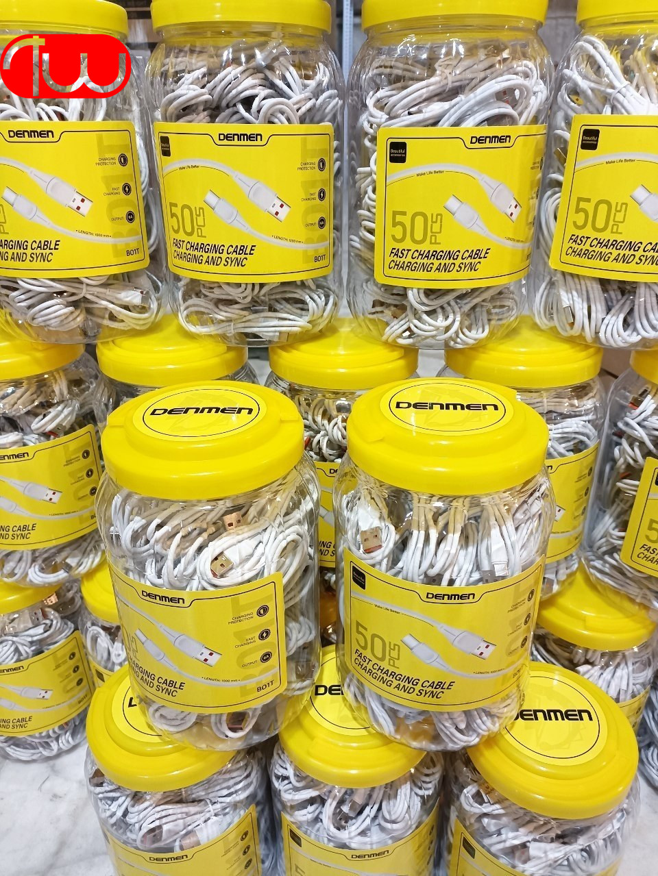 کابل شارژ فست 3 امپر تایپ سی DENMEN B01T Type-C