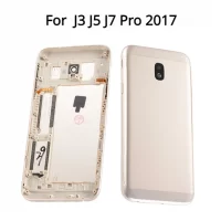 Houssing Middle Back Cover Samsung J3 2017 , J330 Gold