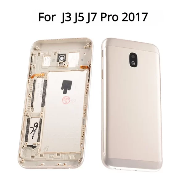 Houssing Middle Back Cover Samsung J3 2017 , J330 Gold