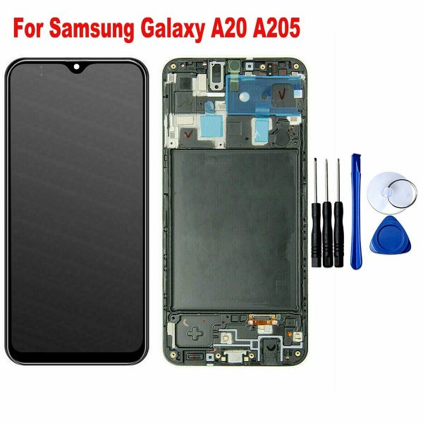 LCD Samsung A205 Galaxy A20 Black +Frame OLED