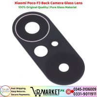 Glass Camera Lens Xiaomi Poco F3 BlackGlass
